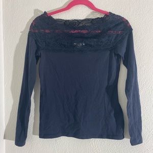 H&M off the shoulder top with lace detail